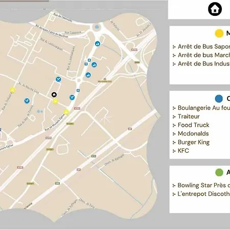 Lumineux 2ch Proche Pres D'arenes Avec Wifi Tv Et Patio